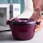 TUPPERWARE Microwave RICE STEAMER Cooker Maker 3 Piece Set Purple