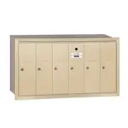 Salsbury Recessed Mounted Vertical Mailbox for use with USPS Lock 6 Doors
