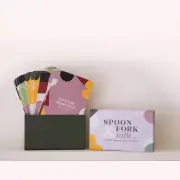 Spoon, Fork & Talk Conversation Cards by Boob to Food | the memo