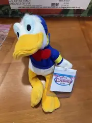 Disney Donald Duck Plush Mickey Friends 9 In Mini Bean Bag Toy Retired New w Tag