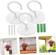Totority 1 Set Ceiling Hooks for Plants Durable Metal Hanging Plant Hooks Easy to Install Design for Efficient Storage and Decor