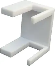 SplashNColor Bookshelf Hook Clip Aligner Shelf Straightener - Compatible with IKEA Billy Bookshelves - Pressure Fit Tool for Secure and Level Shelves - Easy Installation - Durable - White (1 Pack)