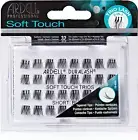 Soft Touch Trio Short Individuals Lashes, Black, Short