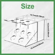 Razor Holder Acrylic Razor Holder Stand Shaving Brush Stand with Slots ·-