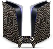 Head Case Designs Officially Licensed Assassin's Creed Crest & Broken Spear Odyssey Artwork Vinyl Faceplate Sticker Gaming Skin Decal Cover Compatible with Sony PS5 Digital & DualSense