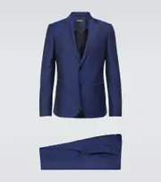 [Zegna] Zegna Wool and mohair suit AU 93 blue