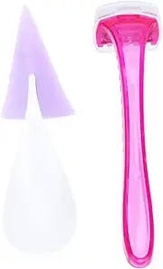 CANIGHT Elegant Women's Hair Razor Set Silicone Bikini Private Hair Shaver Mini Size Comfortable Grip Easy Shaving Random