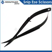 Snip-Eze Easy-Squeeze Scissors 4-3/4" Sewing Embroidery Curved Black Color