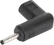 90 Degree Angled Type C Female to 3.0 * 1.1mm Adapter, Support Up to 100W, USB C to DC 18.5‑20V 3.0x1.1mm Adapter PD Fast Charging Adapter.