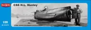 Mikro Mir 35-013 - Confederate Submarine CSS H. L. Hunle - 1/35 Scale Model Kit