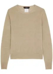 Max Mara Weekend Atzeco Knitted Linen Jumper - Beige - M (UK12 / M) M (UK12 / M)