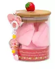 Celavi Strawberry Shortcake 10 PCS POWDER PUFFS in the Jar with Keychain