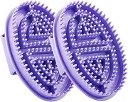 2pcs Meridian Massage Brush, Beauty Salon Professional Custom Meridian Brush, Full Body Relaxation Body Care with Essential Oils, Multi-Purpose MassageTool for Back Legs Arms (Purple)