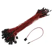 140Pcs Nylon Hang Tag String 6.7" Snap Lock Pins Loop Price Tag Red Black