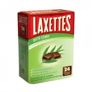 Laxettes Chocolate Laxative with Senna 24 Pack