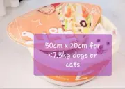 Pet Dog Cat nest bedding- Japanese Pizza Bowl Cosy comfort L Size 50cm x 20cm