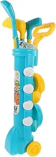 Kisangel 1Set Golf Set Outdoor Parent Sports Includes Carry Case Golf Clubs Balls Bases and Flags for Backyard Fun and Skill Development