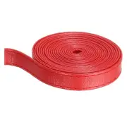 Red Leather Strap Leather Strip 10mm Wide 5M Long Flat Cord for Clothing Belt