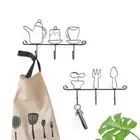 Iron Hat Hanger Decorative Hooks Clothes Storage Rack Durable Coat Hook Garage