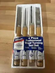 Set of 4 Different Heavy Master Mechanics Wood Turning Chisels 16" Long