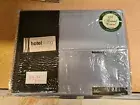 Hotel Living King Bed 250 Thread Count Plain Dyed Sheet Set - Grey-Blue Tone New
