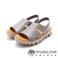 在飛比找momo購物網優惠-【WALKING ZONE】女 拼接撞色涼鞋 女鞋(灰紫)
