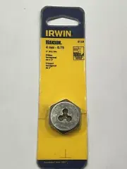 Irwin Hanson 4mm X 0.75 Metric Hex Die 9718 Right Hand