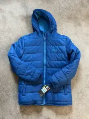 NWT Under Armour Storm Reversible Blue Zip Up Hooded Jacket Boy's XL - MSRP $110