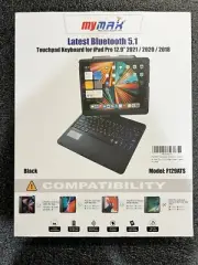 MyMAX Touchpad Keyboard Case for Apple iPad Pro 12.9 Inch 2021 5th/2020 4th/2...