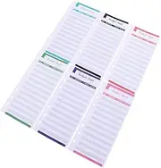 CAXUSD 4sets Card Money Binder Money Planner Binder with Cash Envelopes Expense Tracker Refills Holes Savings Tracker Reusable Refillable Funds Planner Double Offset Paper 20pcs*4