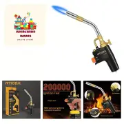 High Intensity Propane Torch Head, GJ-8000 Trigger Start Gas Torch Kit with S...