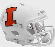 Illinois Fighting Illini White Revolution Speed Mini Football Helmet