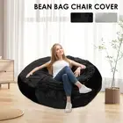 Bean Bag Chair Cover with Zipper Soft Flannel Bean Bag Protective Cover GogSD