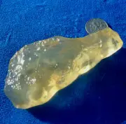 Libyan Desert Glass Meteorite Tektite impact specimen( 295 crt)Super yellow Gem