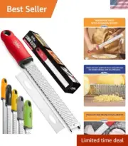 Versatile Zester and Grater in Passion Red - Ideal for Fruits, Cheese, and More