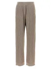[Brunello Cucinelli] Brunello Cucinelli-Sparkling Pantaloni Marrone-Donna S