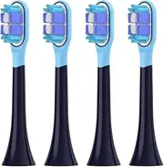 Replacement Toothbrush Heads, Compatible For MIJIA T301/T302/T501 Sonic Electric Tooth Brush DuPont Bristle Nozzles With Vacuum Packaging(4 pcs BJ black)