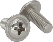10-60pcs M3 M4 M5 4mm 5mm 6mm 8mm to 30mm 316 Stainless Steel Ss DIN914 Cross Phillips Recessed Round Pan Head Screw with Washer Collar(20Pcs M4x8)