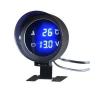 2in1 Car Water Temp Temperature Meter & Voltmeter Gauge Blue LED Digital Display (for: Honda)
