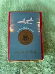 AIR FORCE ONE PLAYING CARDS GERALD FORD CASE & CARDS STILL SEALED NEVER OPENED!