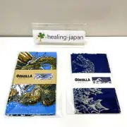 Godzilla King Ghidorah Tenugui Japanese Pattern Cotton Hand Towels Set of 2