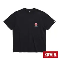 在飛比找蝦皮商城優惠-EDWIN 寬版口袋地球短袖T恤(黑色)-男款