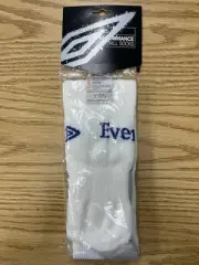 EVERTON FC UMBRO 2005 PLAYER ISSUE HOME WHITE SOCCER SOCKS MENS LG 11-14 BNIB