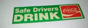 Vintage 13.5" x 3 1/2" Bumper Sticker Decal Car Truck Camper Coke Coca-Cola NEW