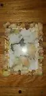 Quartz Crystal Geode from Kentucky Wood Picture Frame 5x7