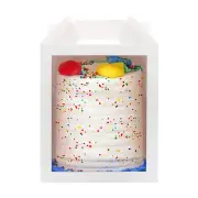 6-pack 10x10x12 inch Cake Boxes with Clear Cake Box Window and Handle. Perfec...