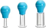 Facial Massage Cups Rubber Vacuum Cupping Skin Lifting Cellulite Massager Cups for Face Scraping Skin Massage Body PVC