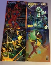 Chaos! LOTS of Of 4 Chromium Chase cards From Wizard 1996 Lady Death, Purgatori