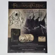 The Lord of Rings Fellowship of Ring DVD Extended Ed Print Ad/Poster Promo Art
