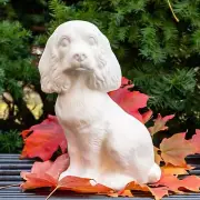 Cocker Spaniel Dog Sitting 10.5" IN STOCK Ceramic Bisque Ready To Paint Pottery